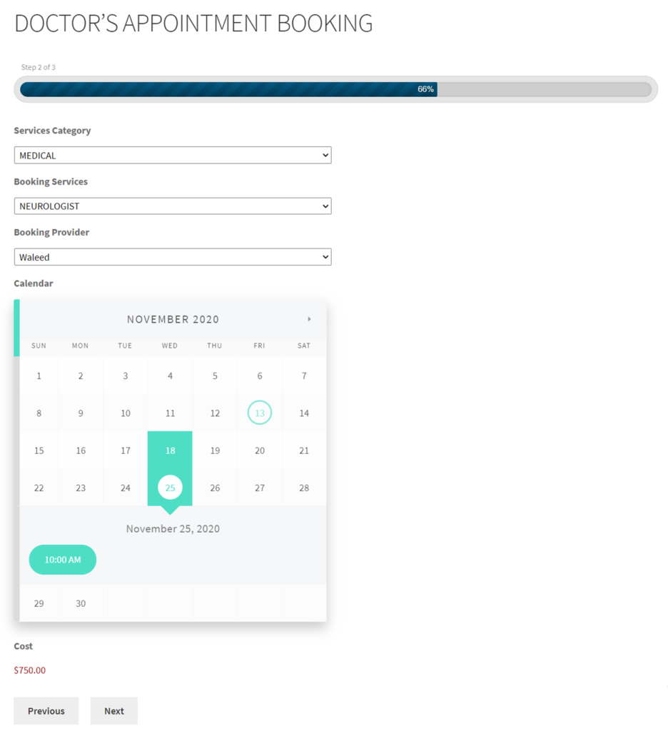 Bookings for Gravity Forms Appointment and Scheduling Calendar Addon