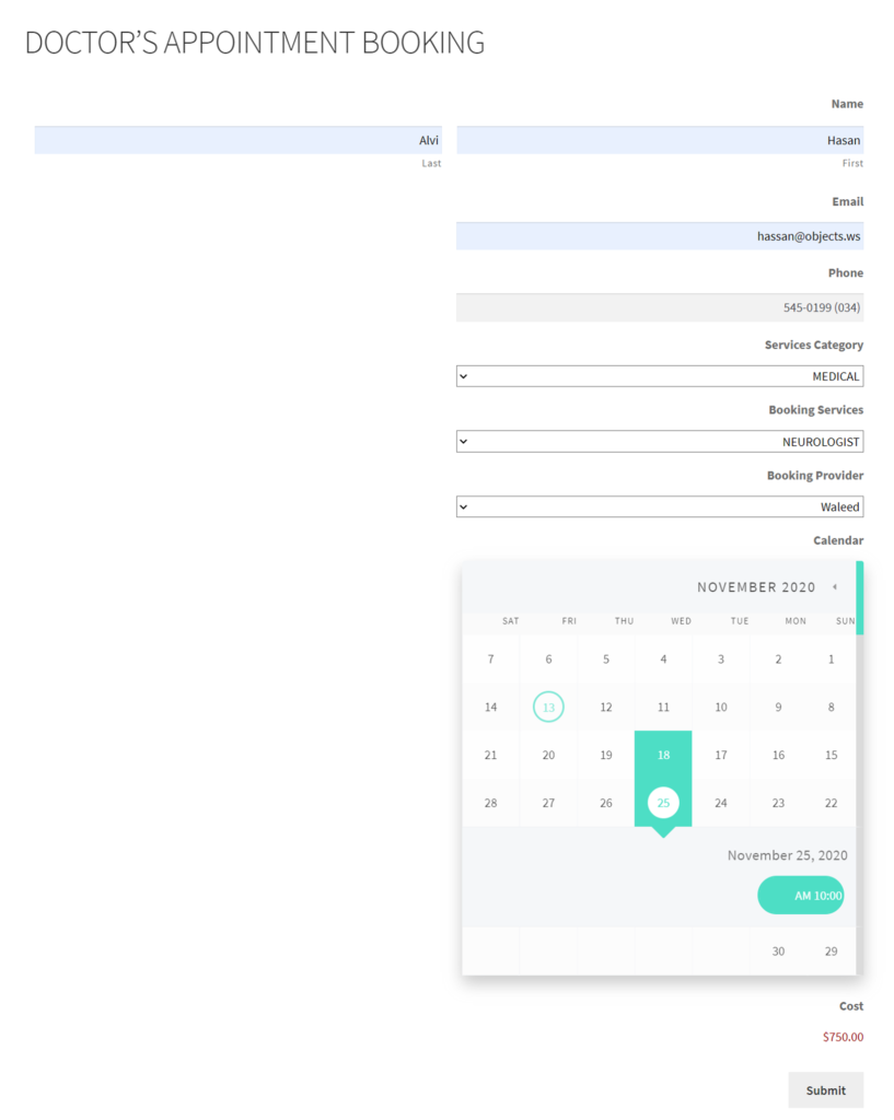 Bookings for Gravity Forms - Appointment and Scheduling Solution