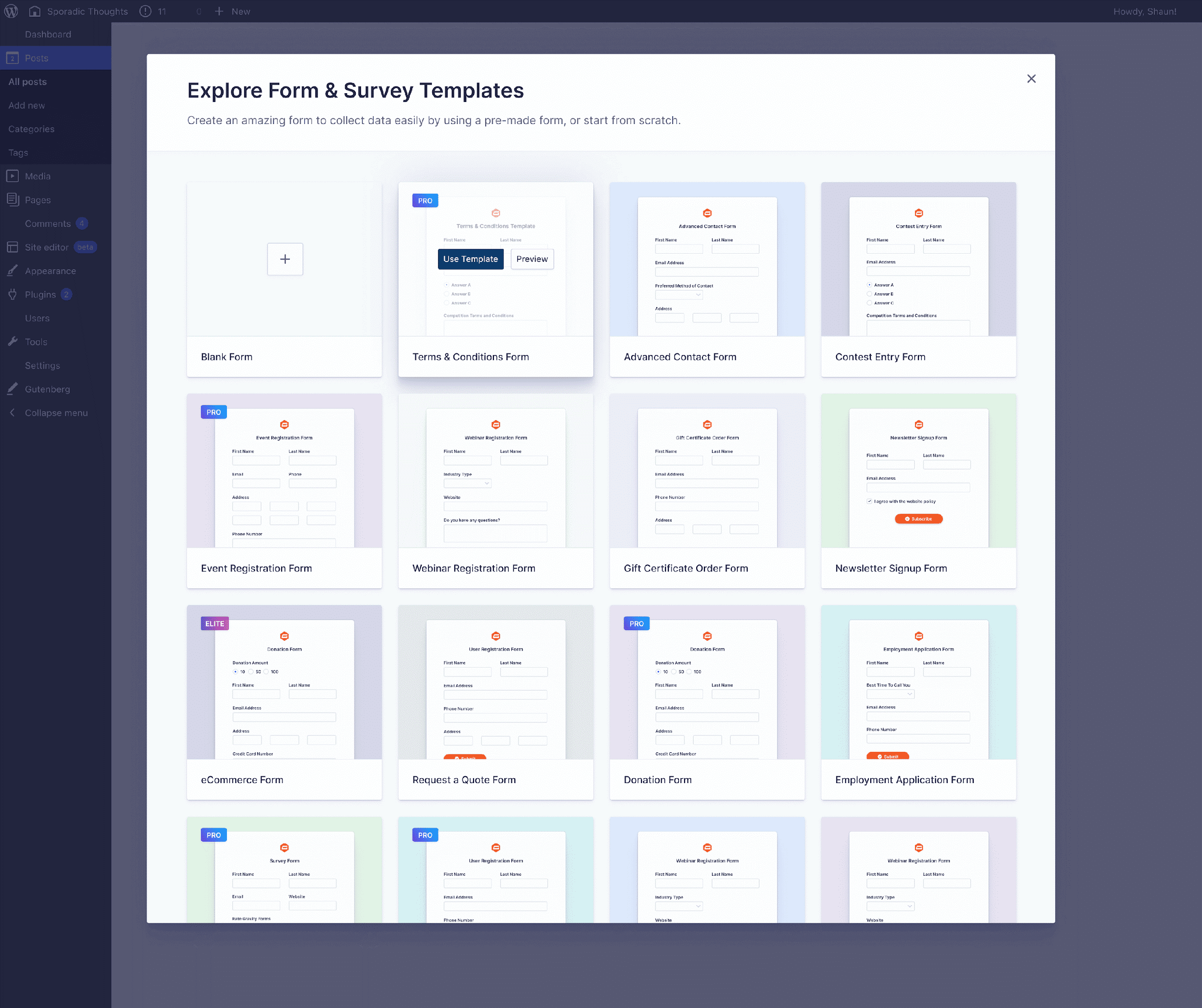 More Than Ever Form Templates