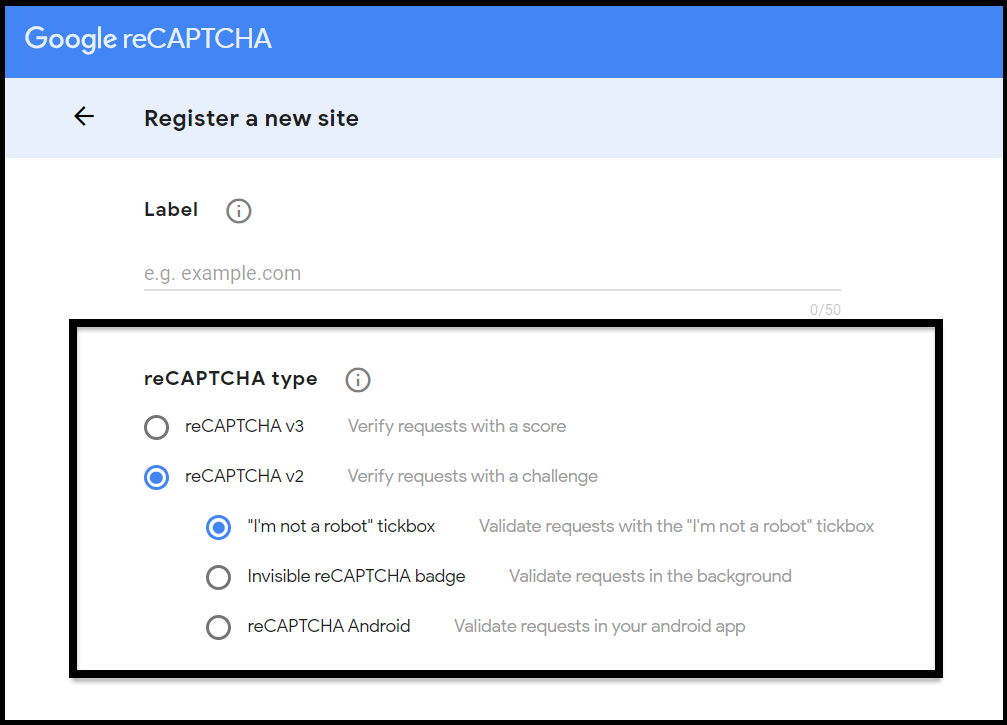 captcha registration form