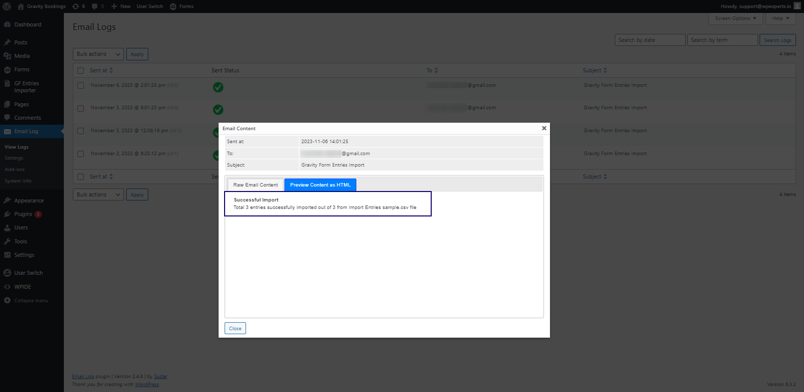 Import and Notification Process