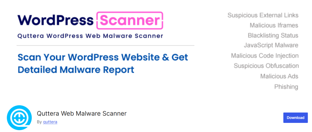 Quttera Web Malware Scanner - AI WordPress plugin for SEO