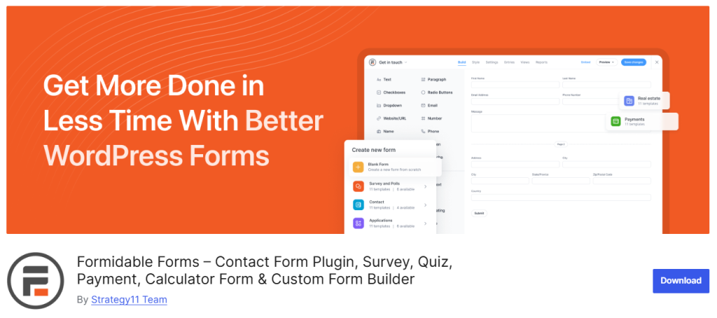 Formidable Forms – The Advanced Option for Data-Driven Sites