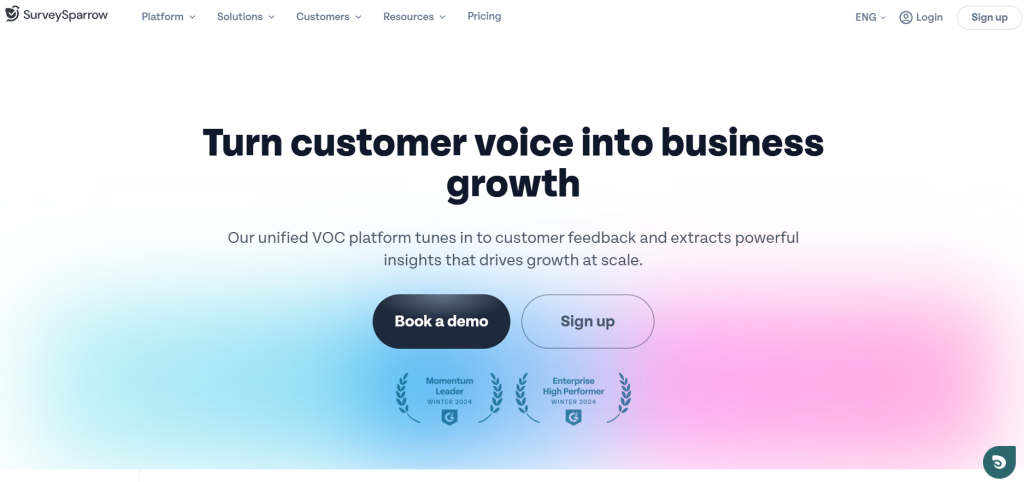 SurveySparrow – Conversational and Multi-Channel