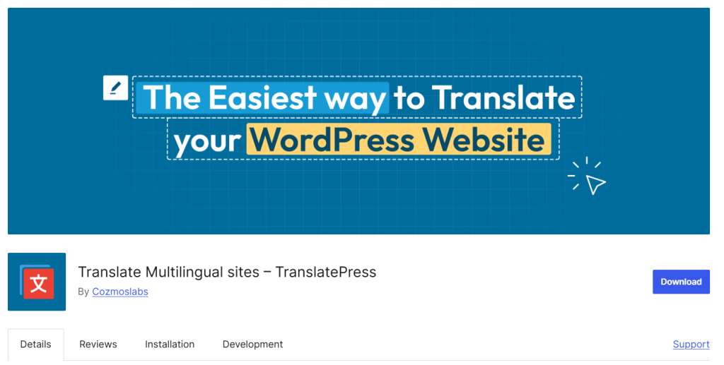 TranslatePress - front-end translation workflows plugin
