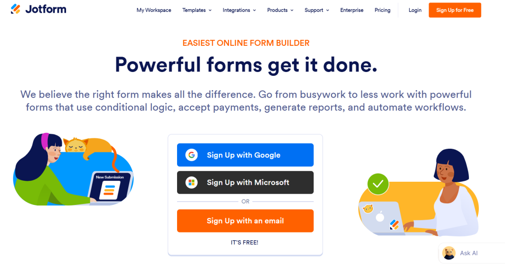 Jotform - Google Forms replacement